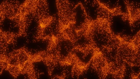 Abstract magic particles background, particles glow and move with wave energy Stock Footage 341662774