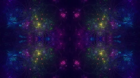 Abstract magic pattern.Geometrical symmetrical ornament. Magic effect. 動画素材 80305581