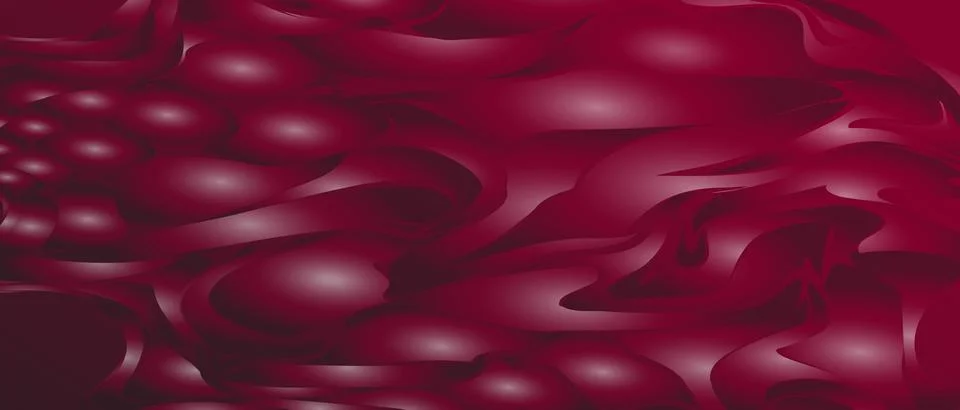 Abstract magic rose glowing background. Pink 3d effect gradient volumetric Illustrazione stock