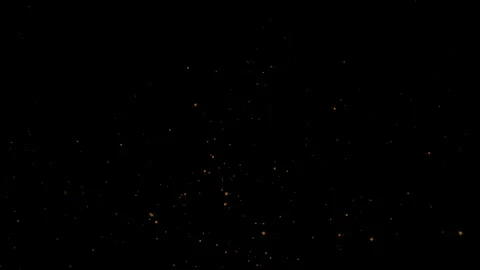 Abstract magic sparkling dust light effect looping animation on black Video stock 343638296
