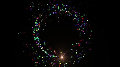 Abstract magic trail animation. Glowing Magic Particle Trail Stream Animation Stock Footage 312348982