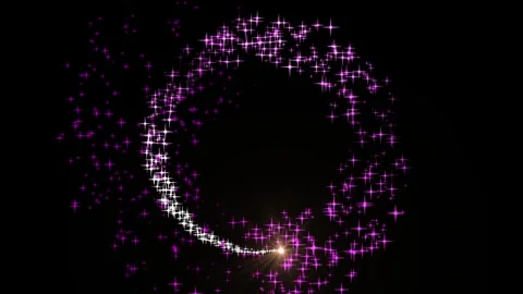 Abstract magic trail animation. Glowing Magic Particle Trail Stream Animation Stock Footage 312348988