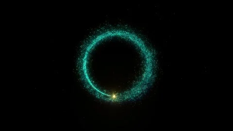 Abstract magic trail animation. Glowing Magic Particle Trail Stream Animation Stock Footage 312349024