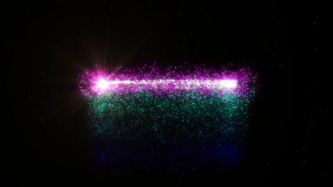 Abstract magic trail animation. Glowing Magic Particle Trail Stream Animation Stock Footage 312349042