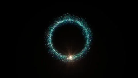 Abstract magic trail animation. Glowing Magic Particle Trail Stream Animation Stock Footage 312349052