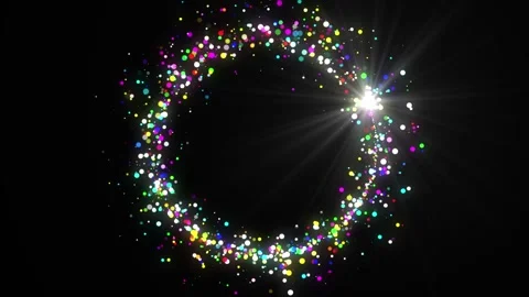 Abstract magic trail animation. Glowing Magic Particle Trail Stream Animation Stock Footage 312349053