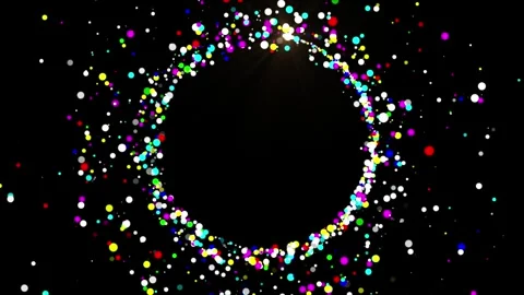 Abstract magic trail animation. Glowing Magic Particle Trail Stream Animation Stock Footage 312349056