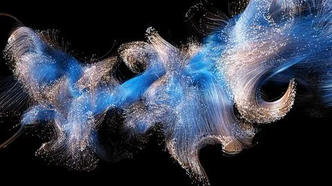 Abstract magic trail Stock Illustration