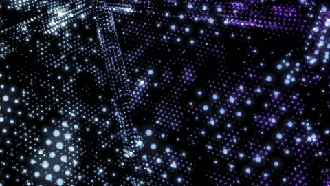 Abstract magical background. Flying through quantum or outer space Stock Footage 205311615