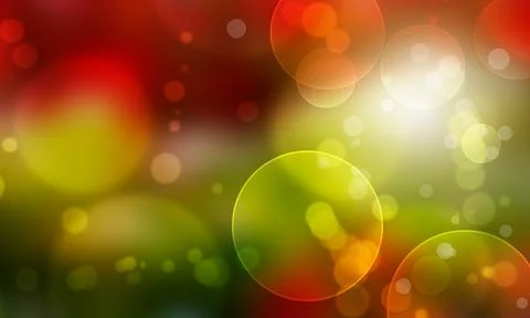 Abstract magical bokeh lights effect background. Colorful defocused lights. 3 Stock Illustration
