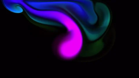 Abstract magical colourful fluid blast black background Stock Footage 150163089