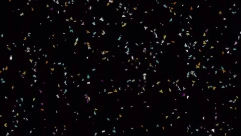 Abstract magical falling glitter bokeh particles celebration background Stock Footage 342159378