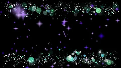 Abstract magical glowing particles floating across dark background with 스톡 동영상 345331533