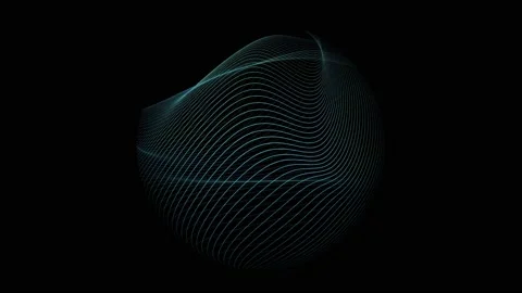 Abstract Magnetic Light Stroke Wavefield Background Loop Stock Footage 140268019