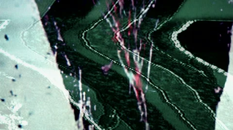 Abstract magnetic static tv Stock Footage 63618241