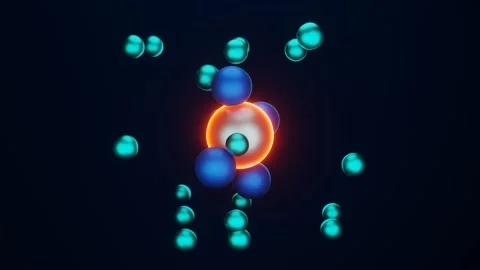 Abstract magnetics looped 3D background animation Stock Footage 160185209