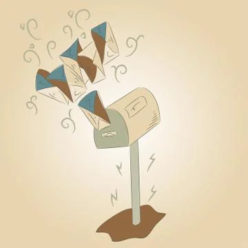 Abstract mailbox Stock Illustration