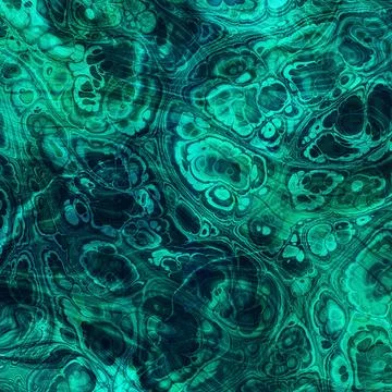 Abstract Malachite stone texture. Fractal digital Art Background. High Resolu Stock Illustration