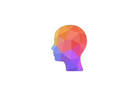 Abstract Man Head Logo abstract design vector template. Person face icon Stock Illustration