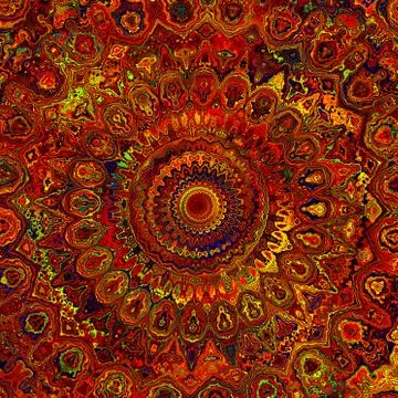 Abstract Mandala Art Stock Illustration