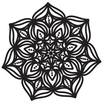 Abstract mandala design Stock Illustration