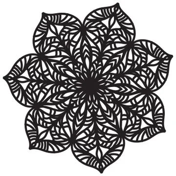 Abstract mandala design Illustrazione stock