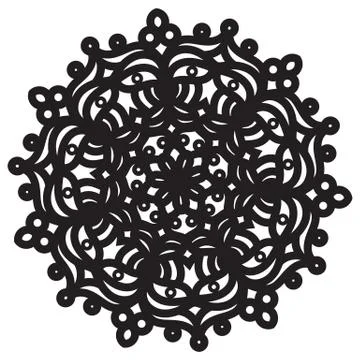 Abstract mandala design Stock Illustration