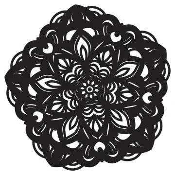 Abstract mandala design Stock Illustration