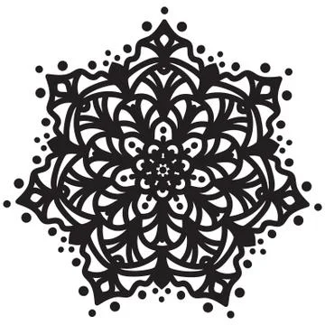 Abstract mandala design Illustrazione stock