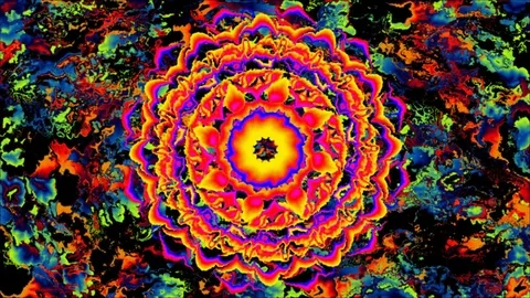 Abstract  mandala  FM06 스톡 동영상 81039333