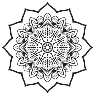 Abstract mandala geometric style - Vector Illustration Stock Illustration