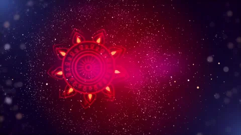Abstract Mandala Glow Background. Vidéo 319423129