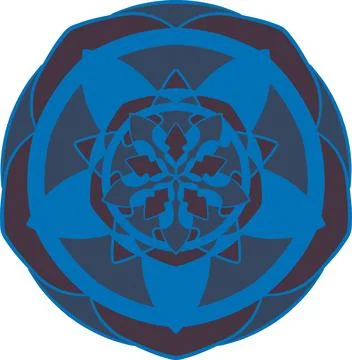 Abstract mandala ornament. Doodle pattern. Vector illustration. Stock Illustration