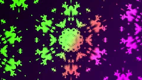 Abstract mandala pattern background animation.Seamless loop colorful kaleid.. Stock Footage 331654179