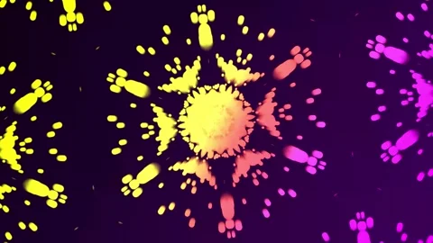 Abstract mandala pattern background animation.Seamless loop colorful kaleid.. Stock Footage 331654218