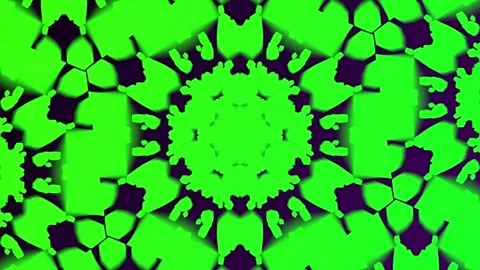 Abstract mandala pattern background animation.Seamless loop colorful kaleid.. Stock Footage 331654258