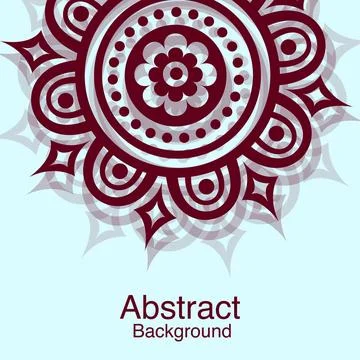 Abstract Mandala Pattern Background.. Stock Illustration