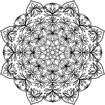 Abstract mandala pattern Stock Illustration
