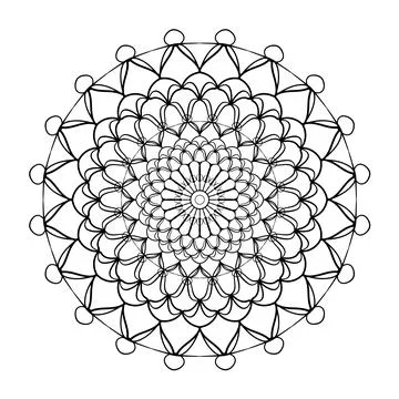 Abstract mandala pattern Stock Illustration