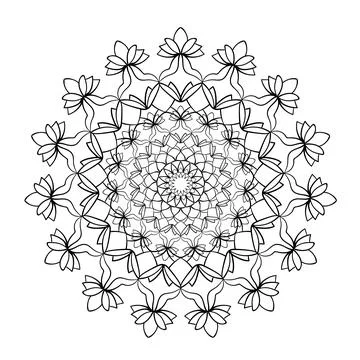 Abstract mandala pattern Stock Illustration