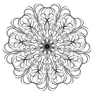 Abstract mandala pattern Illustrazione stock