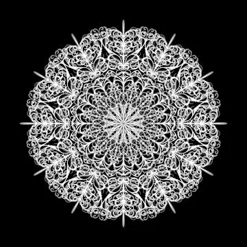 Abstract mandala. Vector background with a round pattern Illustrazione stock