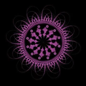 Abstract mandala wheel Stock Illustration