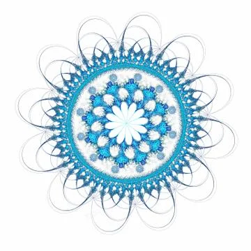 Abstract mandala wheel Stock Illustration
