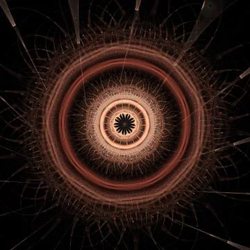 Abstract mandala wheel Stock Illustration