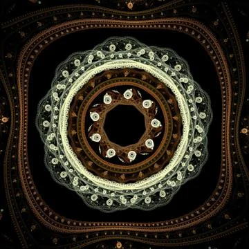 Abstract mandala wheel Stock Illustration