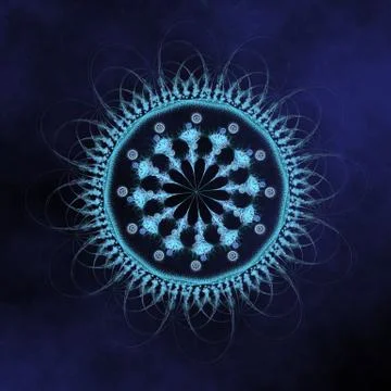 Abstract mandala wheel Stock Illustration