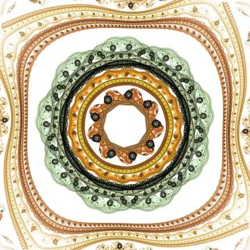 Abstract mandala wheel Stock Illustration