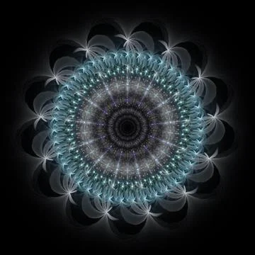 Abstract mandala wheel Stock Illustration