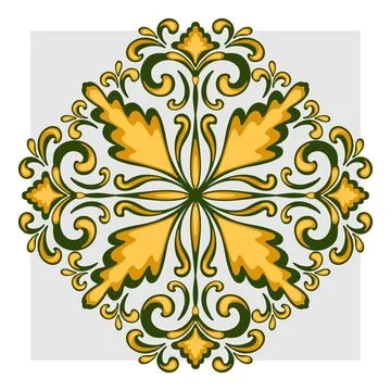 Abstract mandalas, Mexican-style patterns. Multilayered ornament Stock Illustration